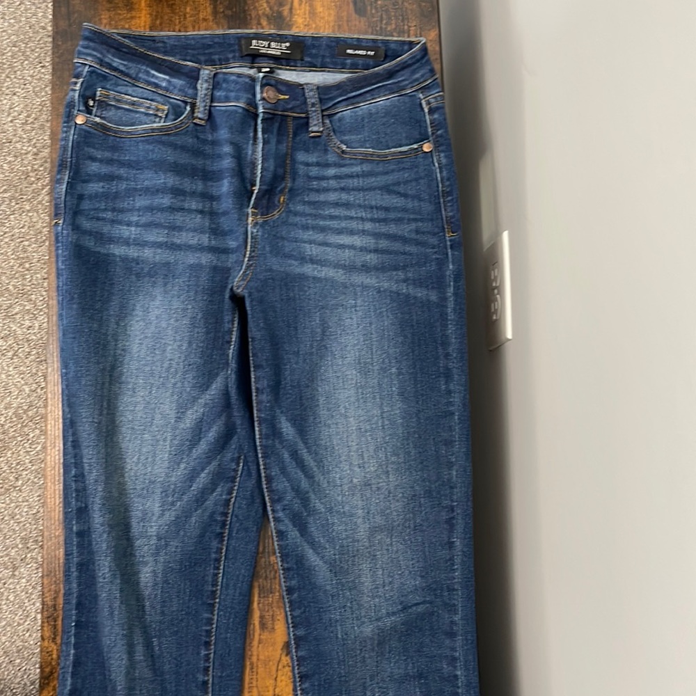 Relaxed fit blue jeans